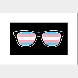 Trans Pride Glasses Posters and Art